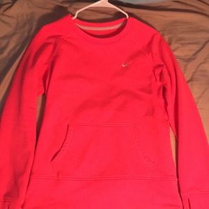 pink nike pull over